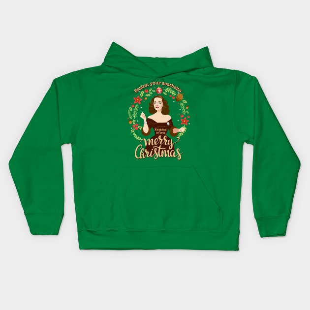 Christmas Bette Kids Hoodie by AlejandroMogolloArt